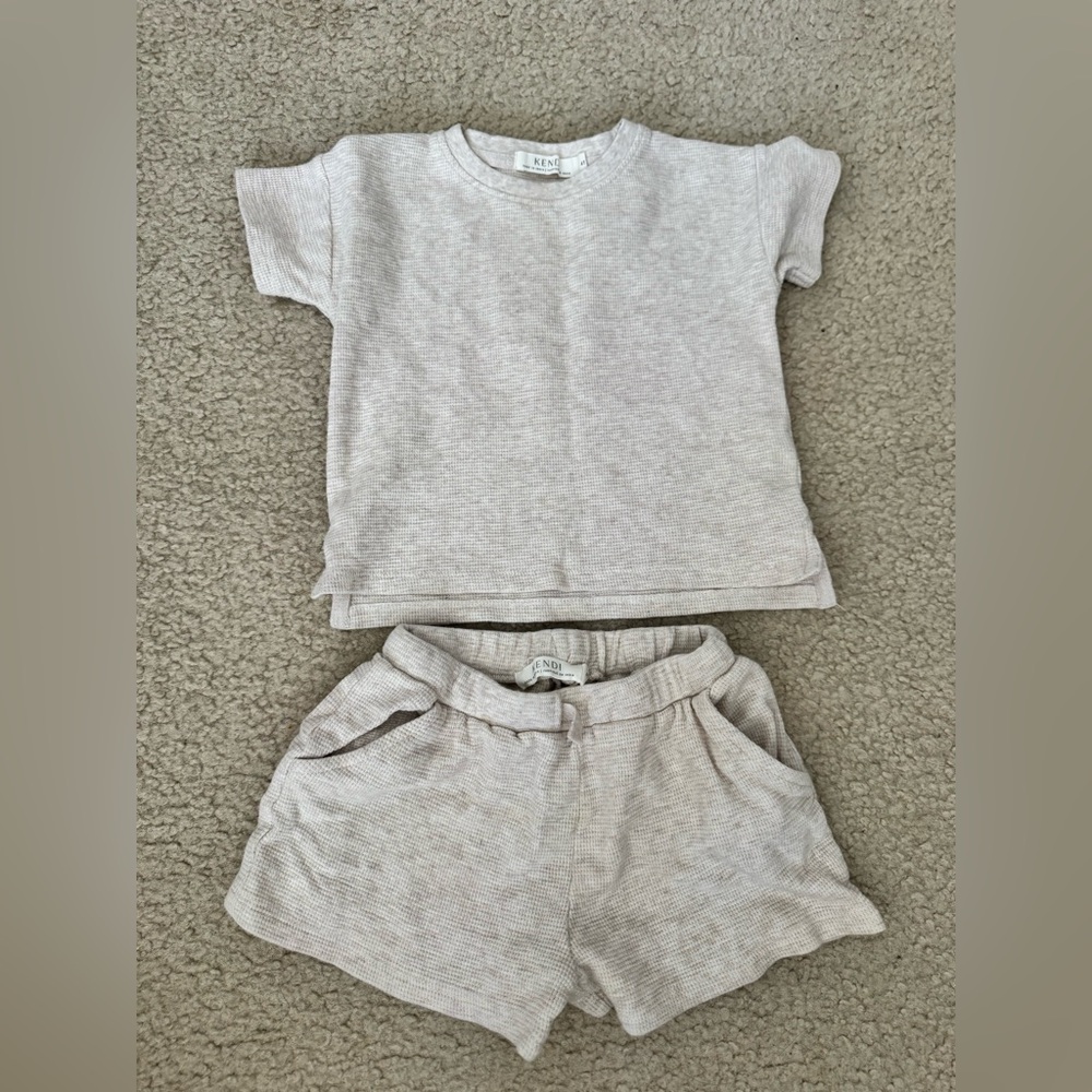 Kendi Toddler Matching Set (Ivory)